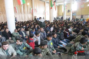 گردهمایی بزرگ بسیجیان در فامنین