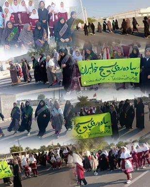 مراسم پیاده روی به مناسبت گرامیداشت هفته بسیج  رودان