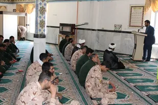 مولودی ومدیحه سرائی جشن ولادت کریمه اهل بیت در ناحیه مقاومت کاشمر