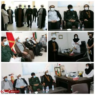 تقدیر فرمانده ناحیه  سپاه بندرخمیر از پزشکان بیمارستان نیاپور به مناسبت هفته بسیج اصناف وروزپزشک