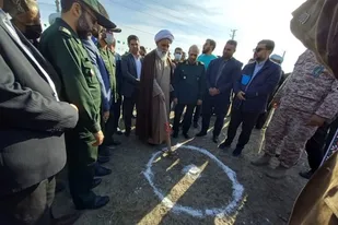 برگزاری آئین کلنگ زنی احداث حوزه&zwnj; مقاومت بسیج ۴۱۹ در خرمدشت