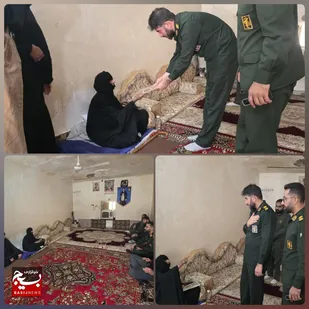 تجلیل از خانواده شهید بغلانی از شهدای جنگ رمضان در کرخه
