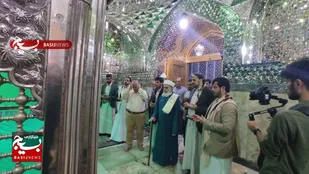 حضور یکی از علمای برجسته یمن در حرم سید جلال الدین اشرف آستانه اشرفیه