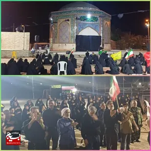 موج ۱۲۴ اوج شکوه مردم هندیجان بااجتماع حماسی به یاد رهبر شهید