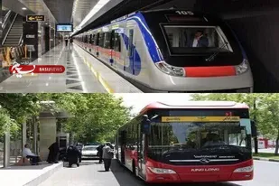 خدمات&zwnj;دهی مترو و خطوط بی آر تی سه شنبه و چهارشنبه رایگان شد