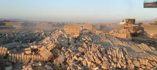 قلع و قمع ۴۰ هزار مترمربع بنای غیرمجاز در اراضی کشاورزی شاهرود
