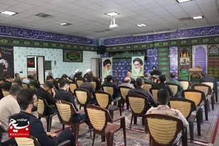 برگزاری مراسم عزاداری حضرت اباعبدالله الحسین (ع) در ناحیه مالک اشتر مشهد+تصاویر