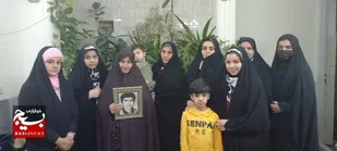 دیدار با مادر شهید زارعیان در آخرین روز سال