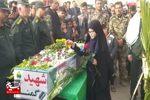 مهمان&zwnj;نوازی اهالی روستای درازی در تشییع شهید گمنام