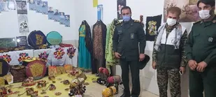 افتتاح کارگاه صنایع دستی با حمایت بسیج سازندگی سپاه شهرستان کهنوج