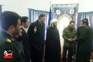 آیین تکریم و معارفه فرمانده حوزه شهید بروجردی برزول نهاوند