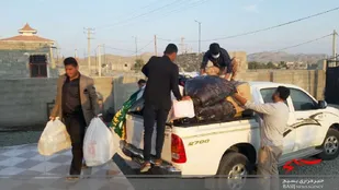 توزیع بسته های معیشتی و بهداشتی در روستا های شهرستان بشاگرد استان هرمزگان