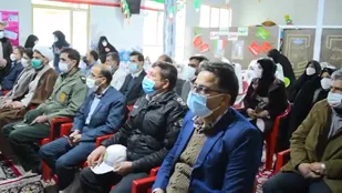 مراسم نمادین نواختن زنگ انقلاب در گلدشت