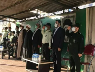 مراسم صبحگاه مشترک به مناسبت هفته نیروی انتظامی در قرچک