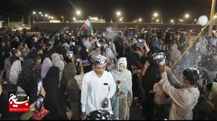 همزمان با عید غدیر؛ ۲۰ زوج رودباری در سیزدهمین جشن ازدواج آسان راهی خانه بخت شدند +تصاویر