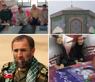 ادای احترام سردار سید باقرزاده به شهدای گمنام شهرستان هندیجان