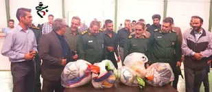 نقش آفرینی قشر ورزشکاران دیار کریمان در رزمایش جهادی منطقه اندوهجرد کرمان