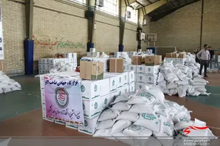 مرحله دوم رزمایش مواسات و همدلی توسط بسیجیان جهادگر حوزه 213 شهید منتظری برگزار شد