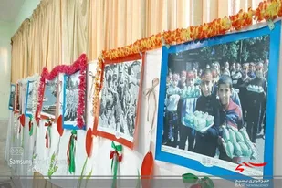 برگزاری نمایشگاه عکس در مدارس شهرستان سراوان به مناسبت هفته بسیج