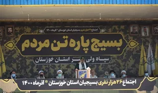 بسیج در سیل سال ۹۸ خوزستان &zwnj;شبانه&zwnj;روز در کنار مردم بود