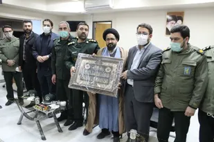 دیدار سرهنگ فخرل و همکاران با رئیس دادگستری شهرستان آران و بیدگل