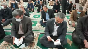 مراسم پر فیض دعای ندبه در سپاه صحنه برگزار شد