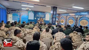 مراسم افتتاحیه ماه مبارک رمضان در سپاه شهرستان چالوس