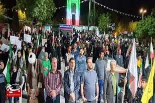 گرامیداشت هفته بسیج سازندگی در تجمع شبانه مردم رزن
