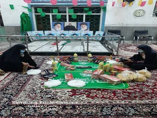 توزیع ۵ بسته معیشتی بین نیازمندان در عید غدیر خم