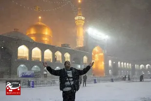 برف می&zwnj;بارد و من دلتنگِ هوای حرمم + فیلم