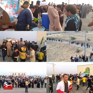 برگزاری مراسم پیاده روی جاماندگان اربعین حسینی در اندیکا