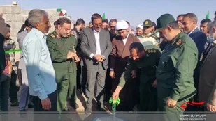 افتتاح طرح آبرسانی قرارگاه پیشرفت و آبادانی سپاه ثارالله به 24 روستای شهرستان کهنوج