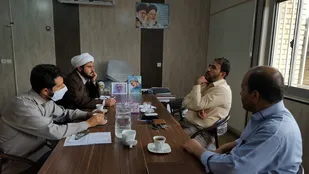جلسه قرارگاه شهید شاطری محلات اسلامی استان سمنان با مسئول سازمان بسیج محلات استان