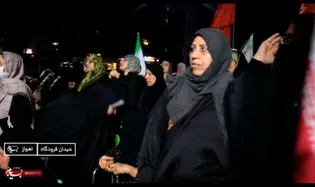 میدان‌داری مردم شرق اهواز در سوگ بانوی دو عالم