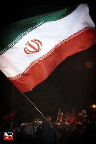 شب&zwnj;های پرستاره مقاومت با پرچم های زیبای جمهوری اسلامی ایران بر دستان تجمع&zwnj;کنندگان گتوند