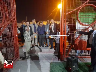 افتتاح زمین چمن با پیگیری و مطالبه جهادگران ماهشهری