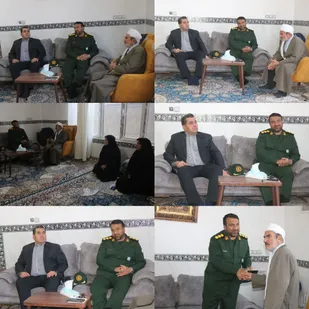 دیدار مسئولان ثلاث باباجانی با امام جمعه به مناسبت هفته دفاع مقدس