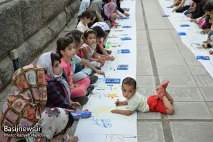 برگزاری نقاشی همگانی به مناسبت روز همدان