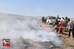 مهار آتش&zwnj;سوزی گسترده در بفراجرد خلخال