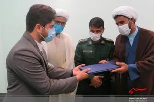 دیدار فرمانده ومسئول نمایندگی ولی فقیه سپاه فنوج باپرستاران این شهرستان