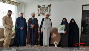 دیدار امام جمعه بهار با خانواده شهید &laquo;قاسمی&raquo;