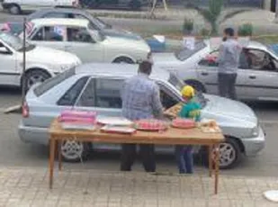 برپایی ایستگاه صلواتی در موکب امیر المومنین (ع) میناب