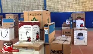 اهدای 23 سری جهیزیه به زوج های جوان در شهرستان زاوه