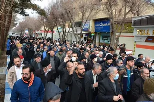 برگزاری راهپیمایی محکومیت اهانت به مقدسات و  مرجعیت در شاهین شهر