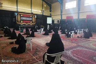 قرائت دعای پرفیض زیارت ناحیه مقدسه در مدرسه بوعلی همدان