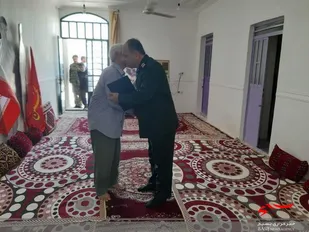 سرکشی از خانواده شهید علی بادروحیان در دلوار