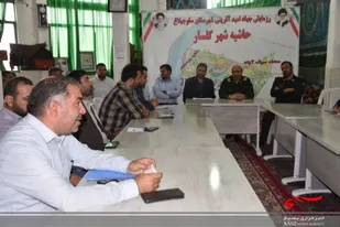 بازدید سردار حیدرنیا از قرارگاه مرکزی رزمایش جهاد "امیدآفرینی"حاشیه شهر گلسار شهرستان ساوجبلاغ
