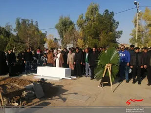 وداع با پیکر بسیجی مرحوم &laquo;علی سعادتمند&raquo; در قم