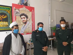 فرمانده سپاه استان کرمان از کارگاه تولید ماسک شهید حججی شهرستان کوهبنان بازدید کرد + تصاویر