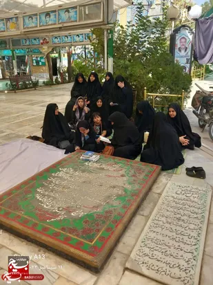 عهد و پیمان بسیجیان پایگاه&zwnj;های حوزه حضرت فاطمه(س) با شهدا